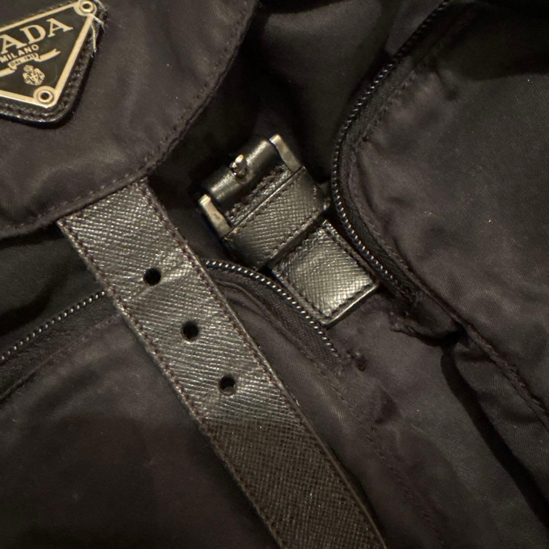 【美品】PRADA ブラック ナイロン リュック