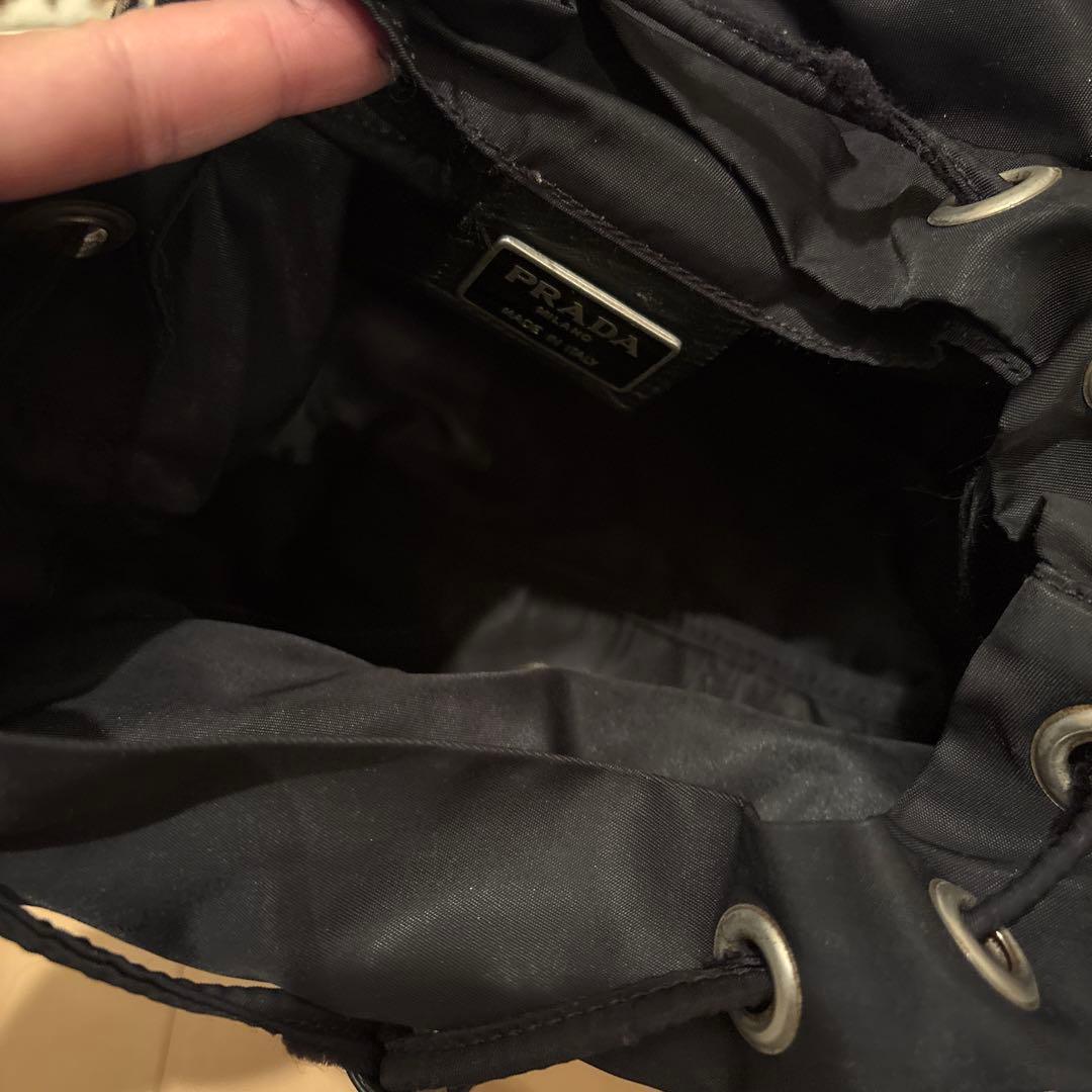 【美品】PRADA ブラック ナイロン リュック
