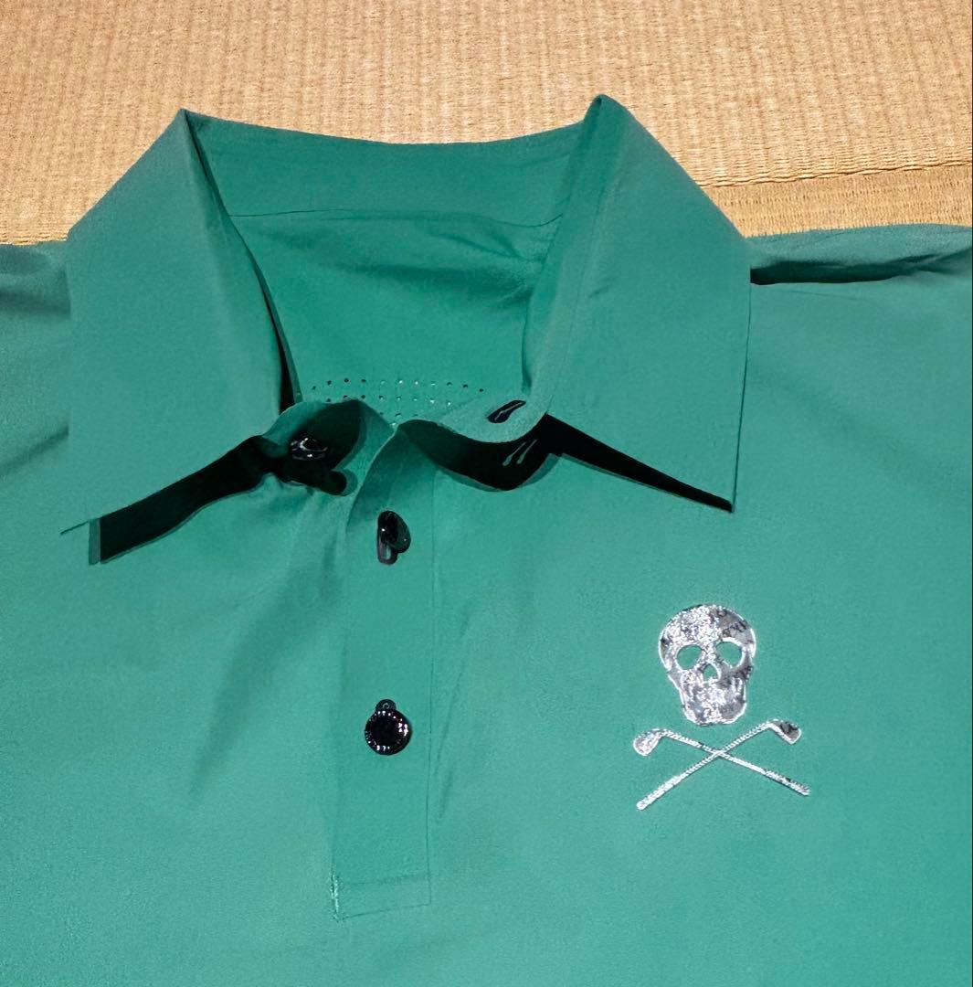 ゴルフウェア】MARK & LONA 緑のゴルフシャツ 48サイズ