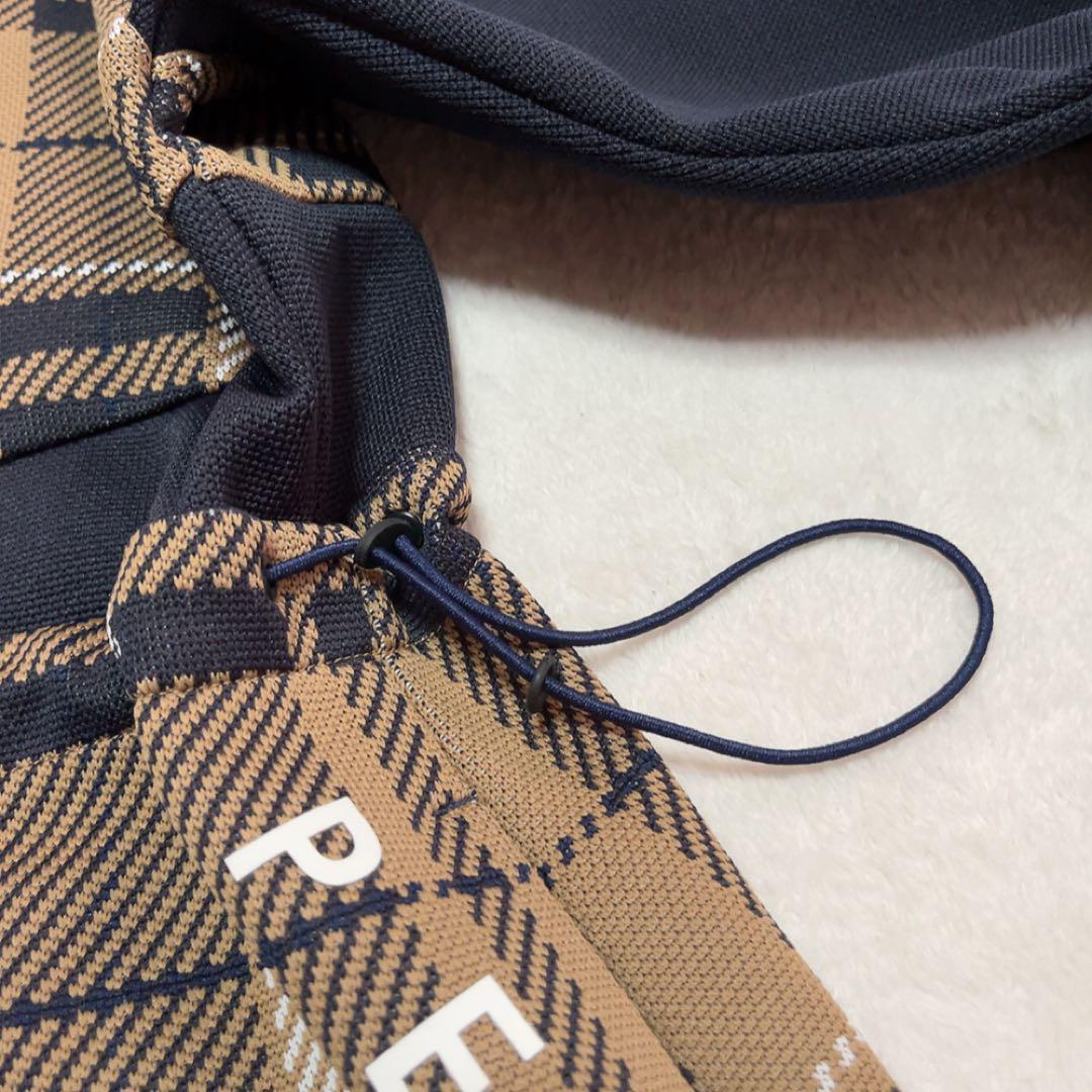 新品　パーリーゲイツ　近年　23年モデル　チェック　ワンピース　ニット　ベージュ