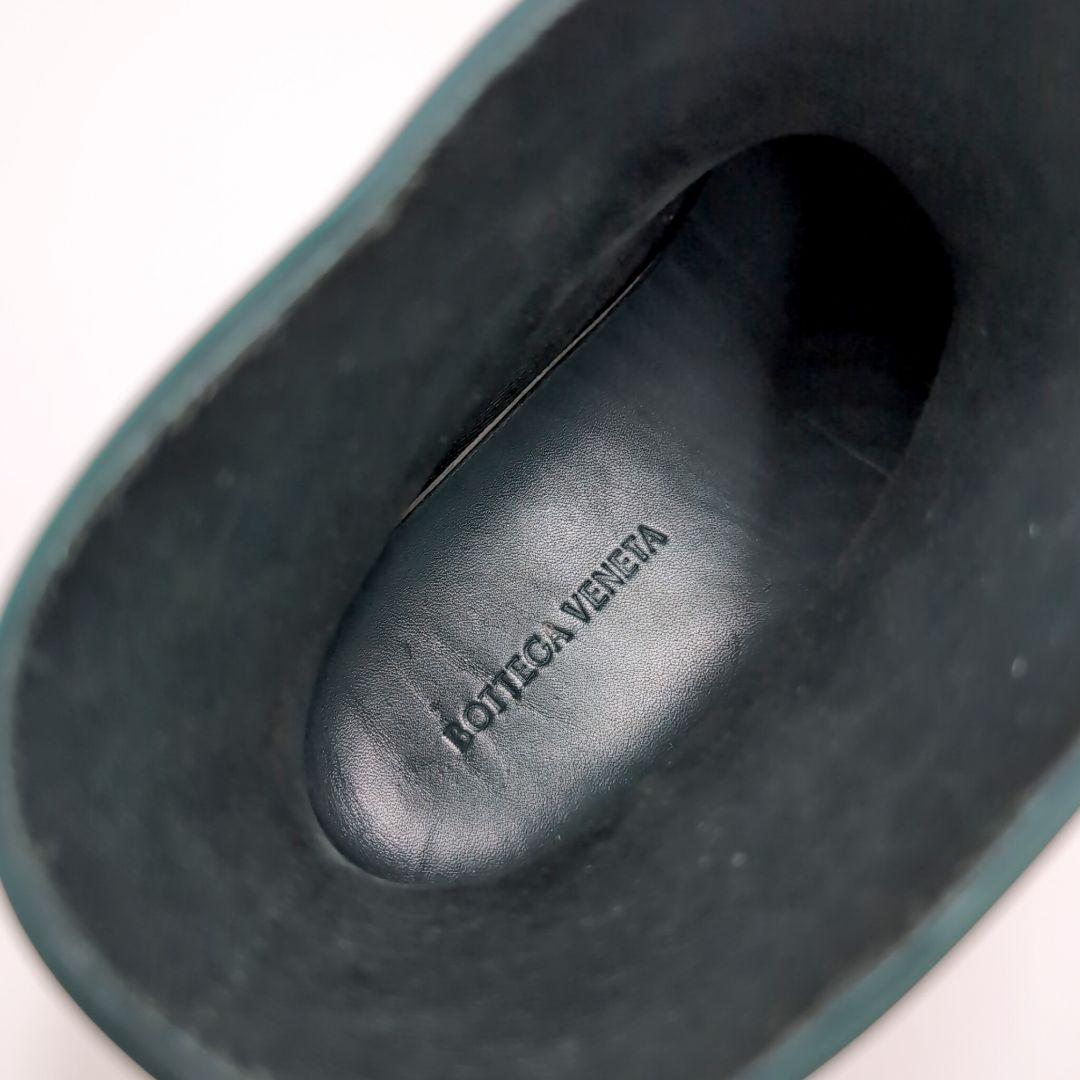 ボッテガヴェネタ　パドルアンクルブーツ　ラバー　ダークグリーン　26cm　３９