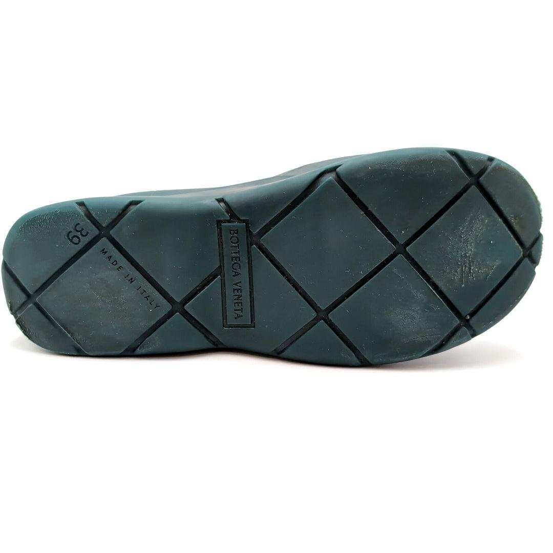 ボッテガヴェネタ　パドルアンクルブーツ　ラバー　ダークグリーン　26cm　３９