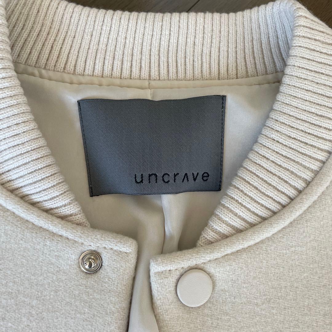 uncrave エコレザー　スタジアムブルゾン