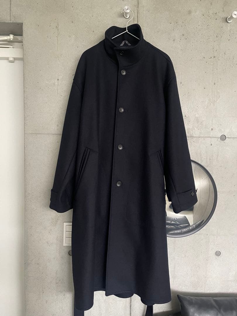 PUBLIC TOKYO　S140　メルトンオーバーサイズスタンド　ネイビー 3