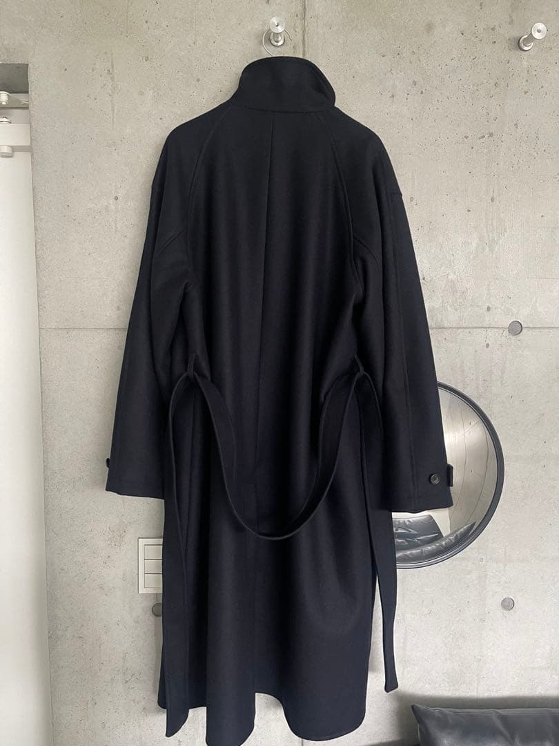 PUBLIC TOKYO　S140　メルトンオーバーサイズスタンド　ネイビー 3