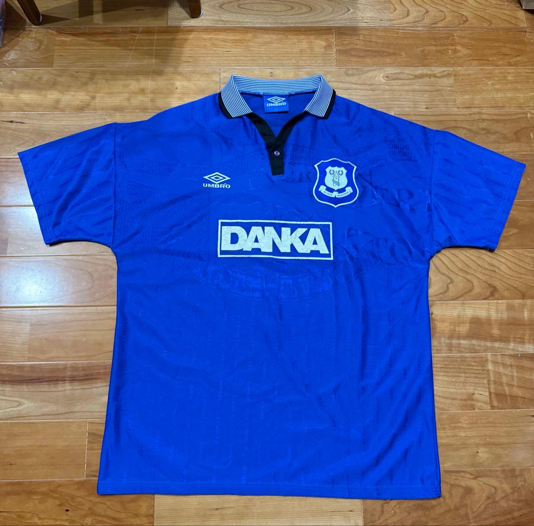 UMBROエバートンFC 95/96 ホーム XLサイズ 青タグ