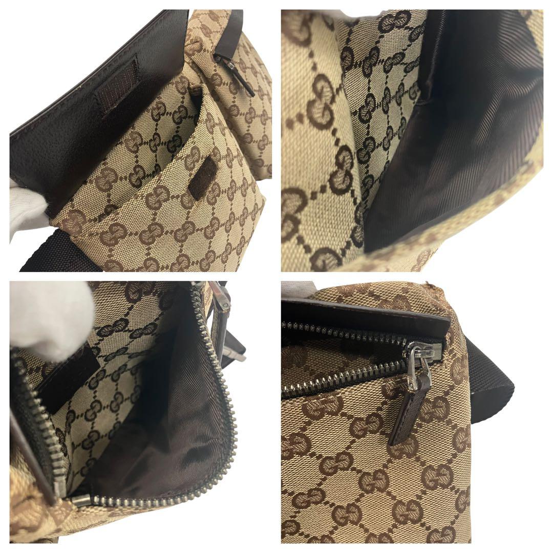GUCCI グッチ　GG キャンバス　ウェストポーチ　ボディバッグ　28556