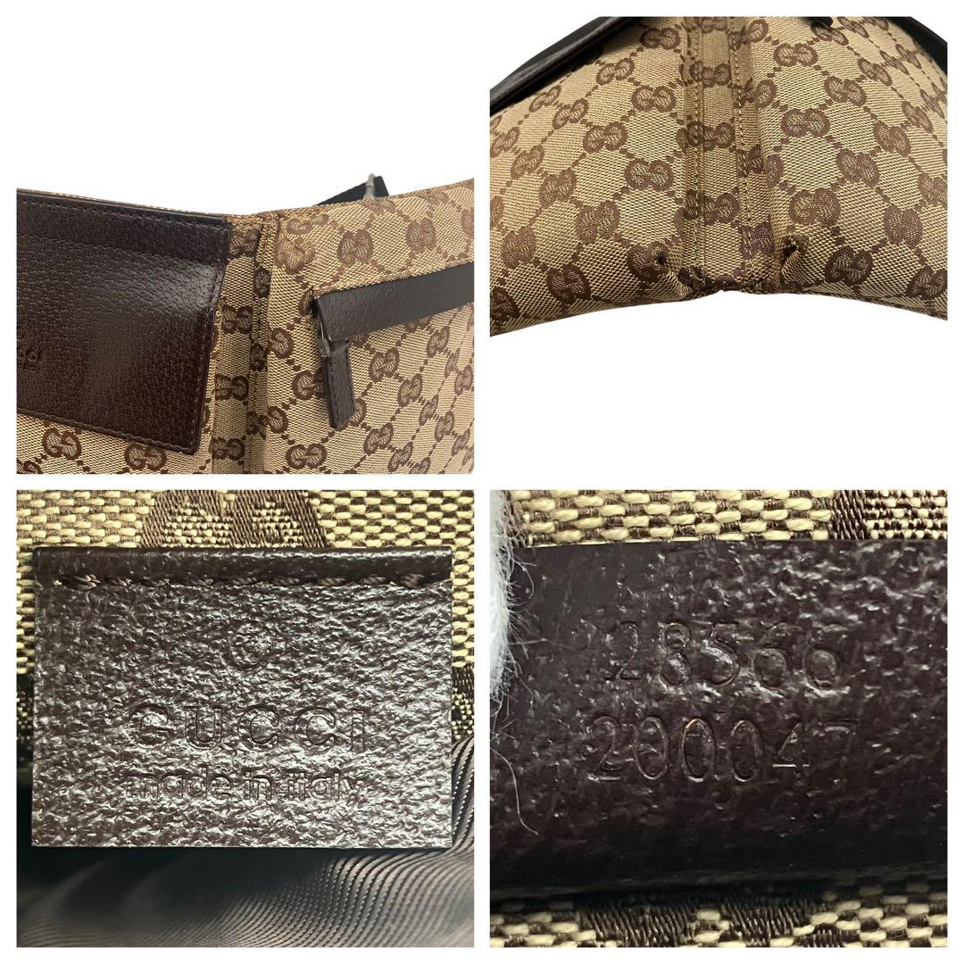 GUCCI グッチ　GG キャンバス　ウェストポーチ　ボディバッグ　28556