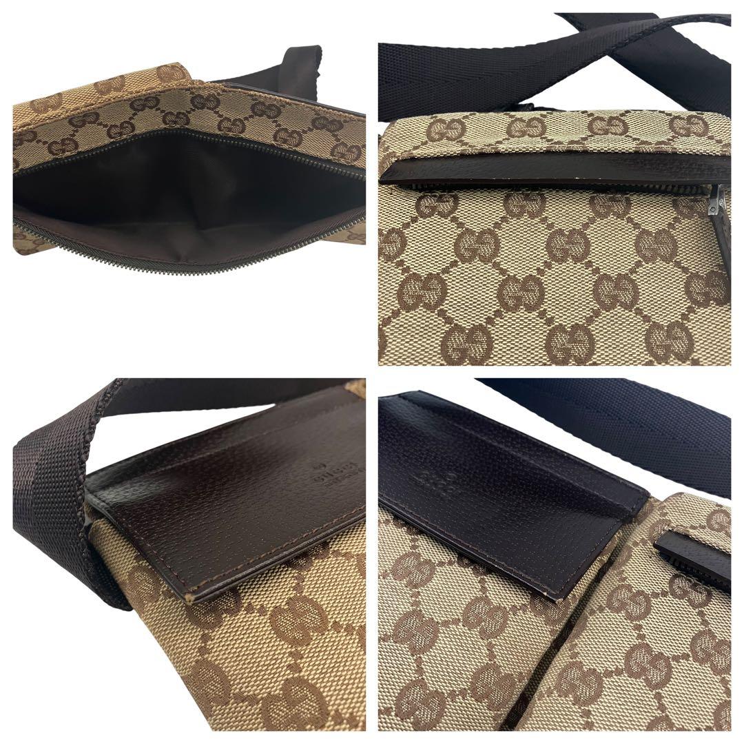 GUCCI グッチ　GG キャンバス　ウェストポーチ　ボディバッグ　28556