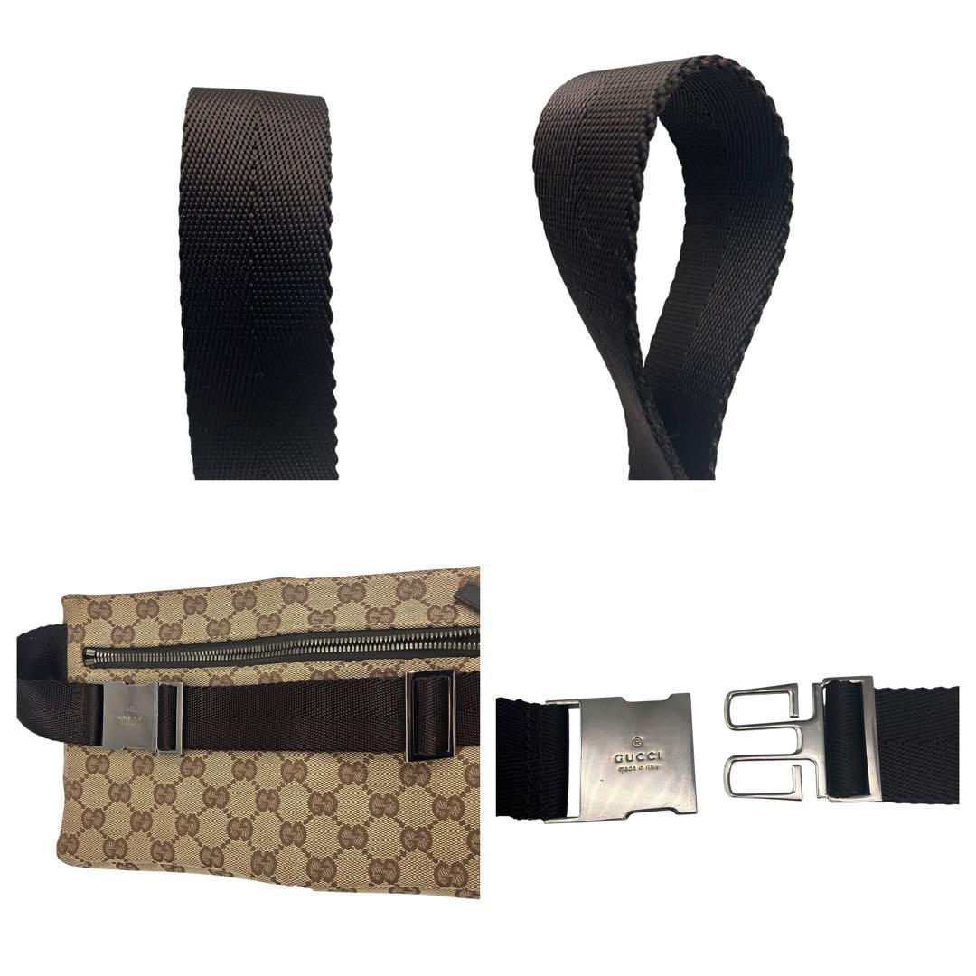 GUCCI グッチ　GG キャンバス　ウェストポーチ　ボディバッグ　28556