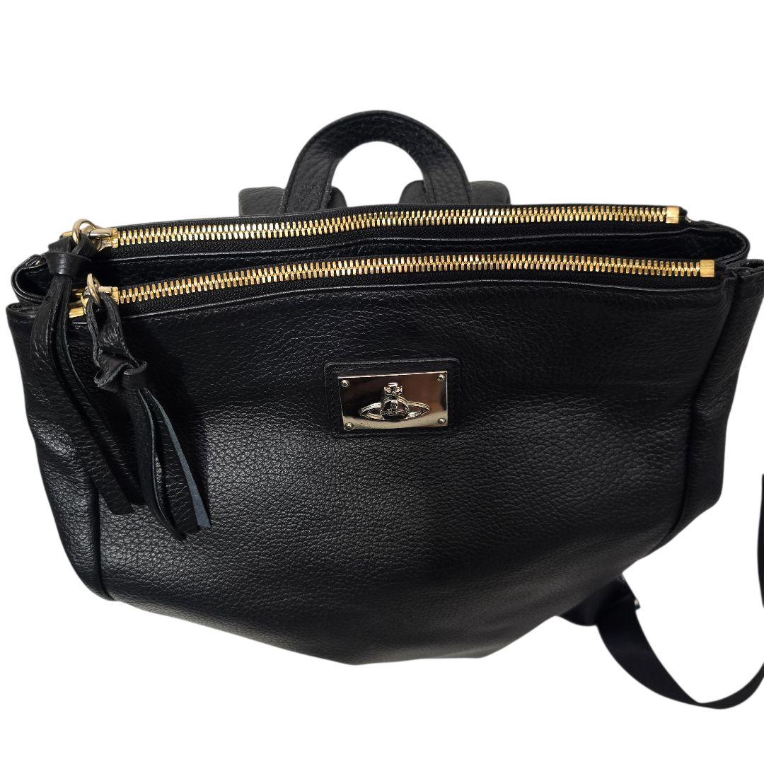 ヴィヴィアンウエストウッド レザー バックパック リュック オーブプレート