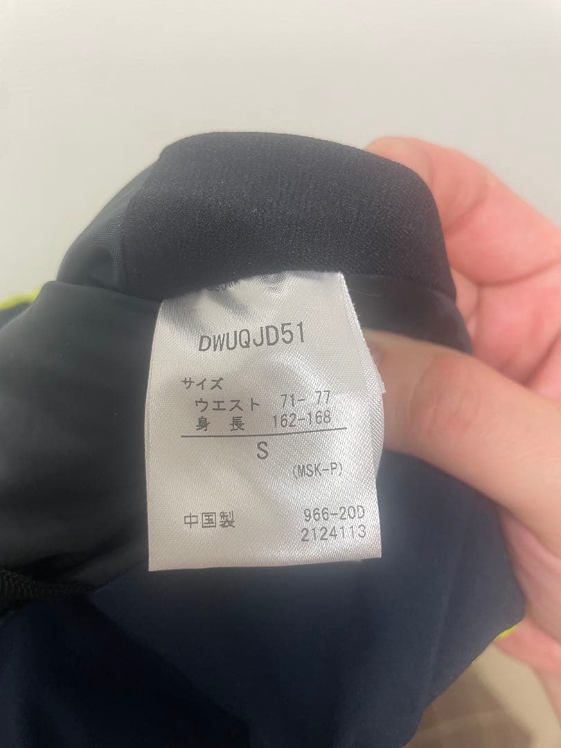 DESCENTE スキーウェア ネイビー/ライムグリーン