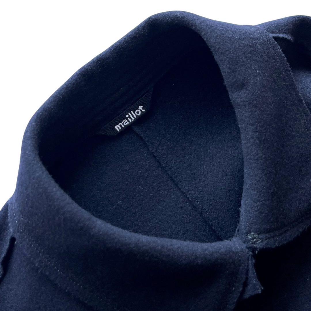 【美品】maillotマイヨ/mature melton lots coat