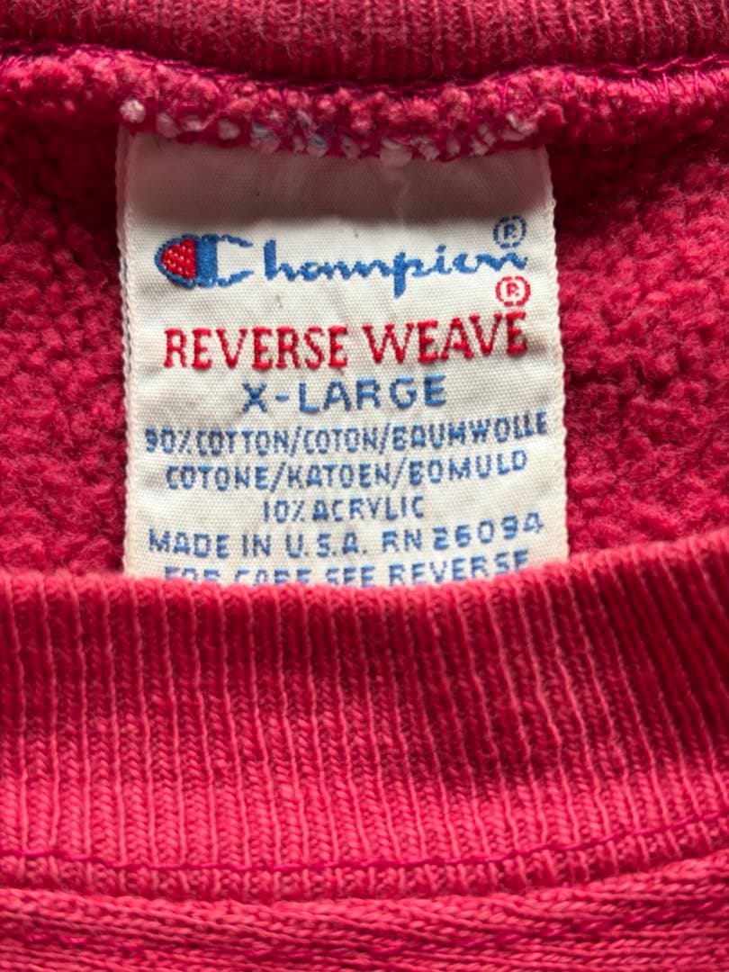 Ｋ*Ｋ様 チャンピオン　リバースウィーブ　ピンク　USA製 XL スウェット　パ
