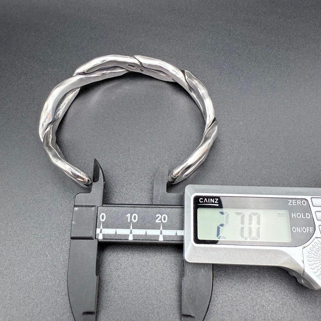 ●【極美品】市松 イチマツ 廃番 ハンマートーン バングル