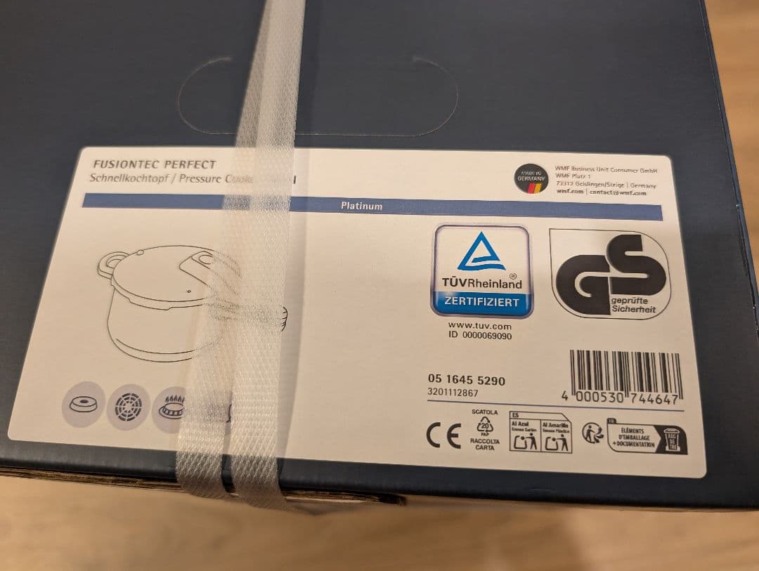 WMF 圧力鍋 4.5L IH ガス火対応 フュージョンテック 蓋付