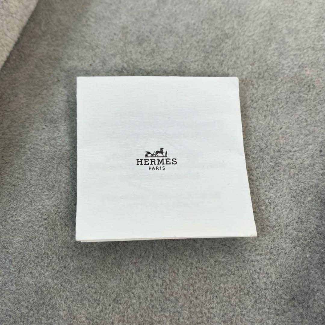 【美品】HERMES オレンジ \"H\"金具のブレスレット　希少