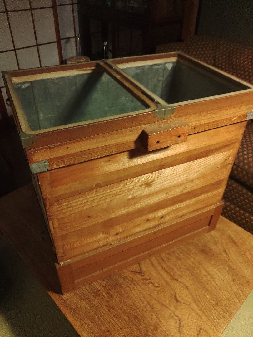 ぐみ　ガラスケース　ショーケース　木箱　海苔箱　乾燥　硝子　レトロ