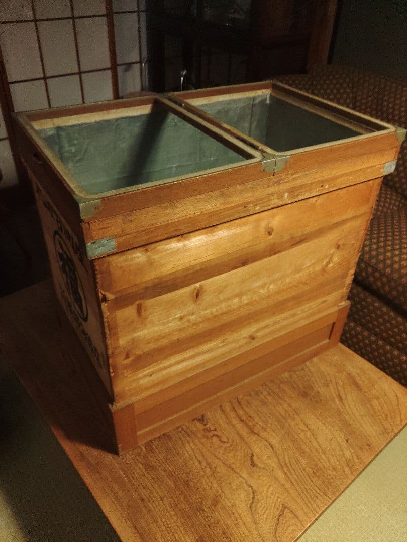 ぐみ　ガラスケース　ショーケース　木箱　海苔箱　乾燥　硝子　レトロ