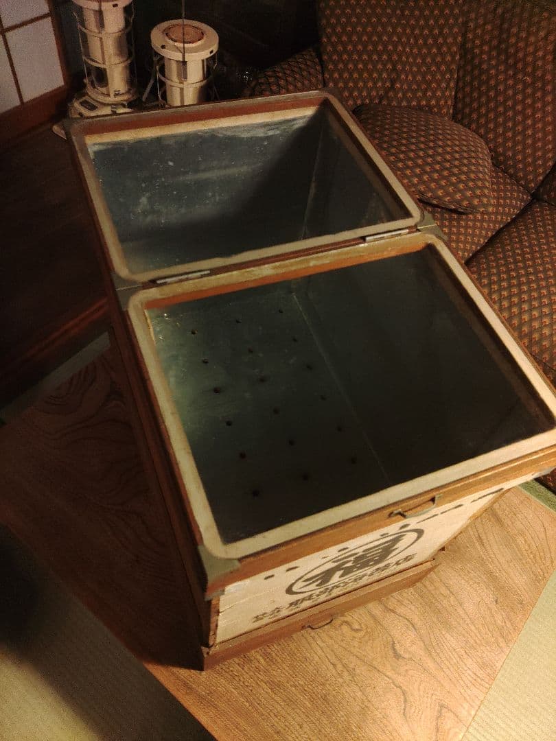 ぐみ　ガラスケース　ショーケース　木箱　海苔箱　乾燥　硝子　レトロ