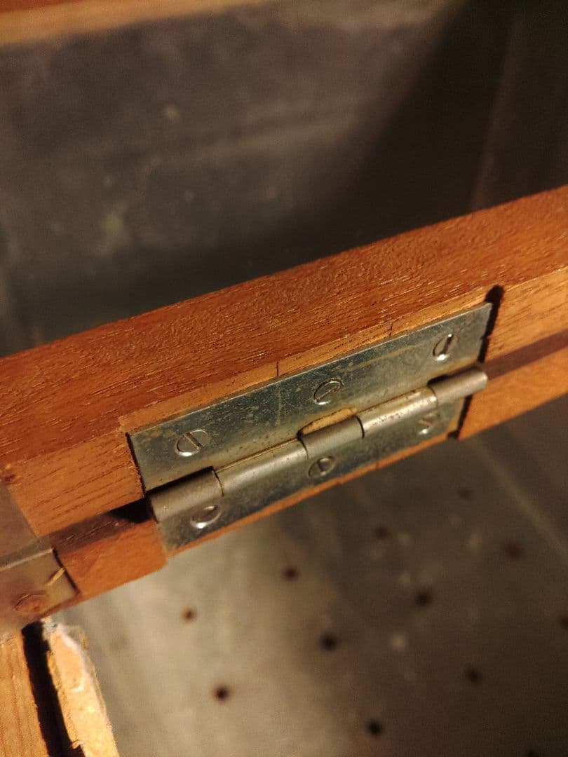 ぐみ　ガラスケース　ショーケース　木箱　海苔箱　乾燥　硝子　レトロ