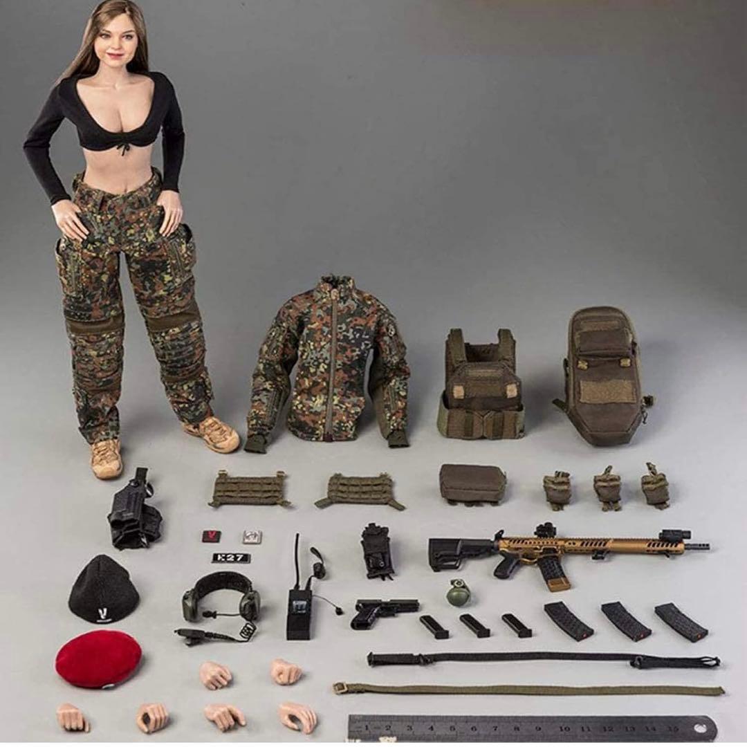 FLECKTARN KERR 1/6スケール女性兵士ミリタリー フィギュア - メルカリ