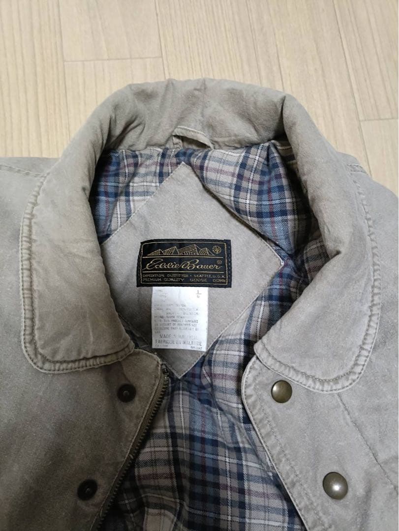 【L】80s エディーバウアー コットングースダウンJK_マレーシア製
