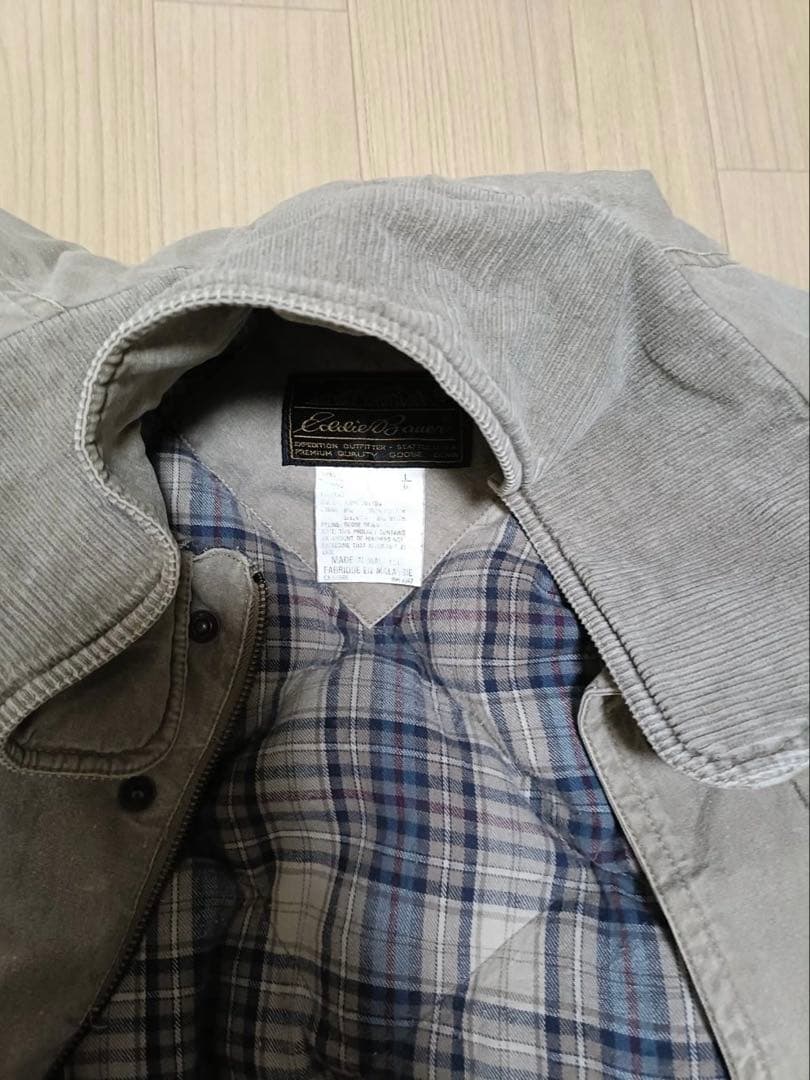 【L】80s エディーバウアー コットングースダウンJK_マレーシア製