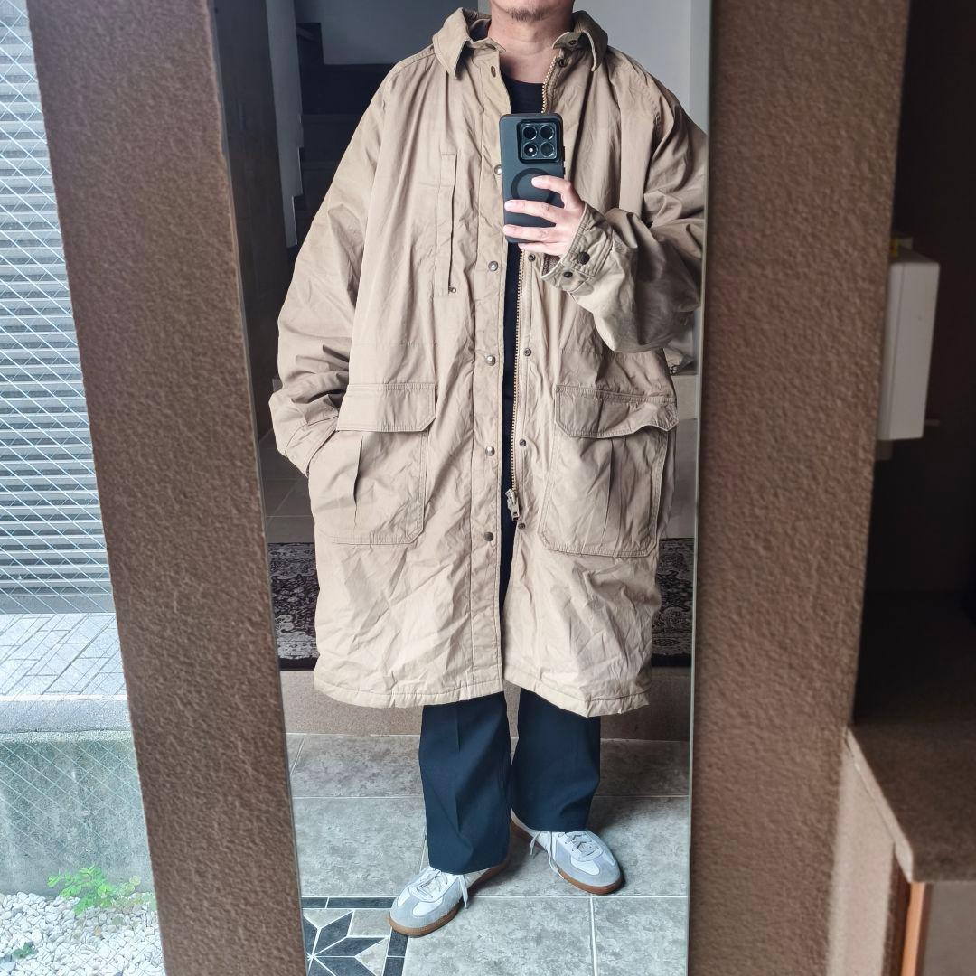 80s LLBean ストームコート 一枚袖 パデッドコート XL程度 YG3