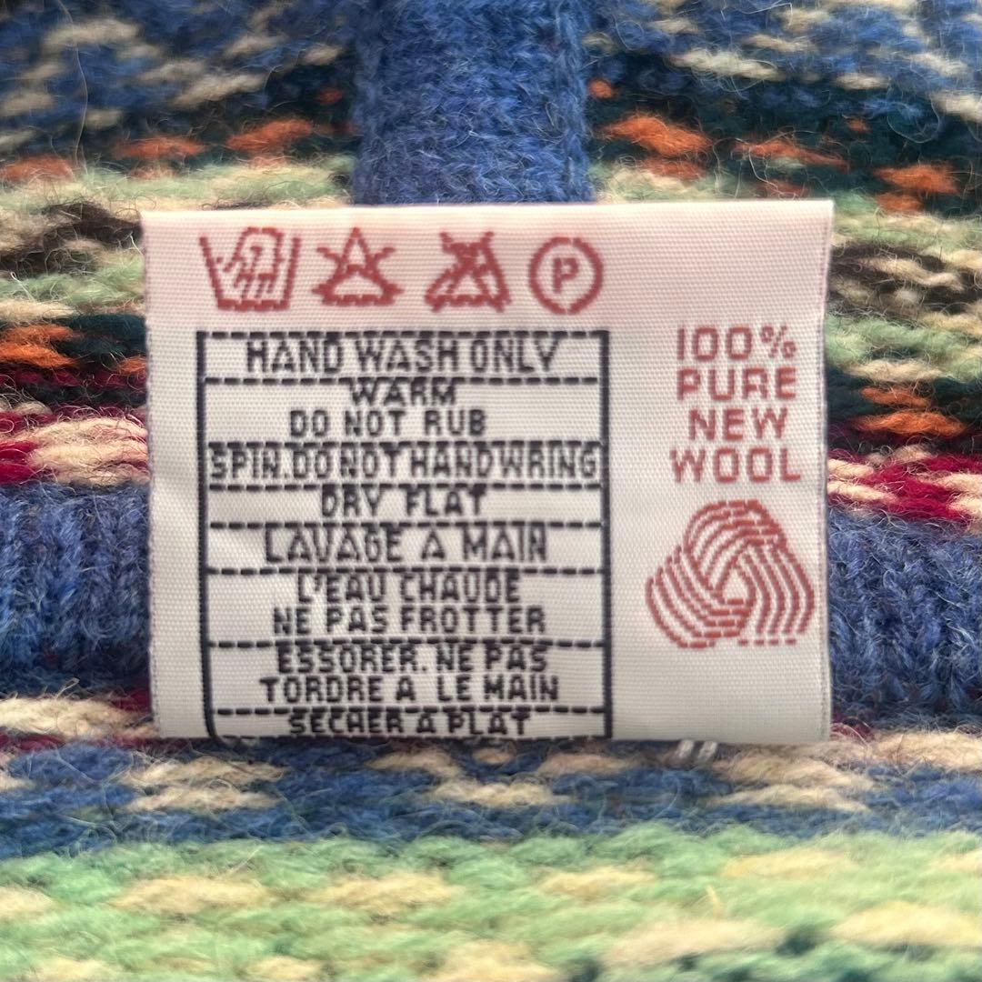 Jamieson´s フェアアイル柄 フード付きセーター フーデッドカーディガン