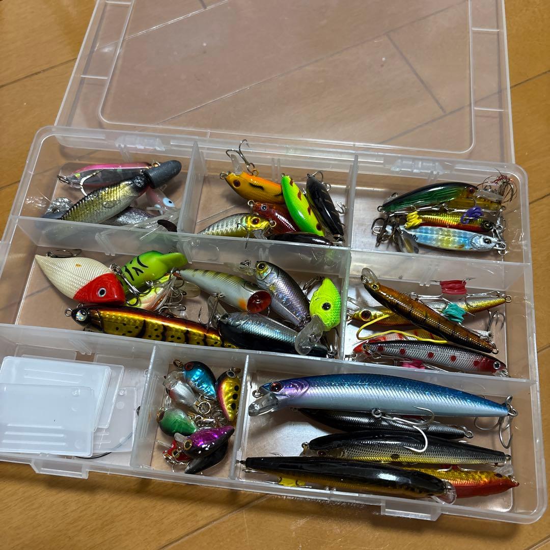 ルアーセット ミノー・プラグ 収納ケース付き - メルカリ