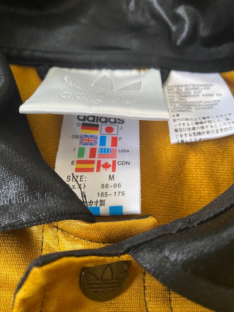 【貴重】90s adidas ジャージ セット光沢　極太　ブラック