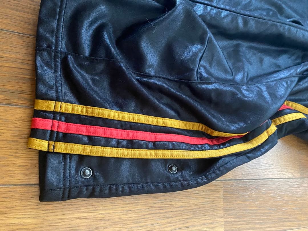 【貴重】90s adidas ジャージ セット光沢　極太　ブラック