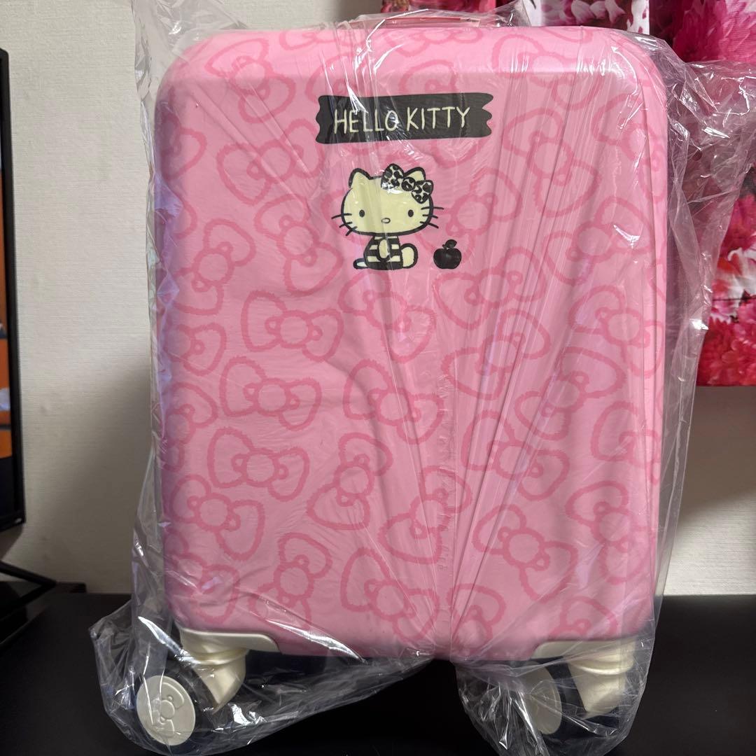 ハローキティ リボン柄キャリーケース ピンク 小型