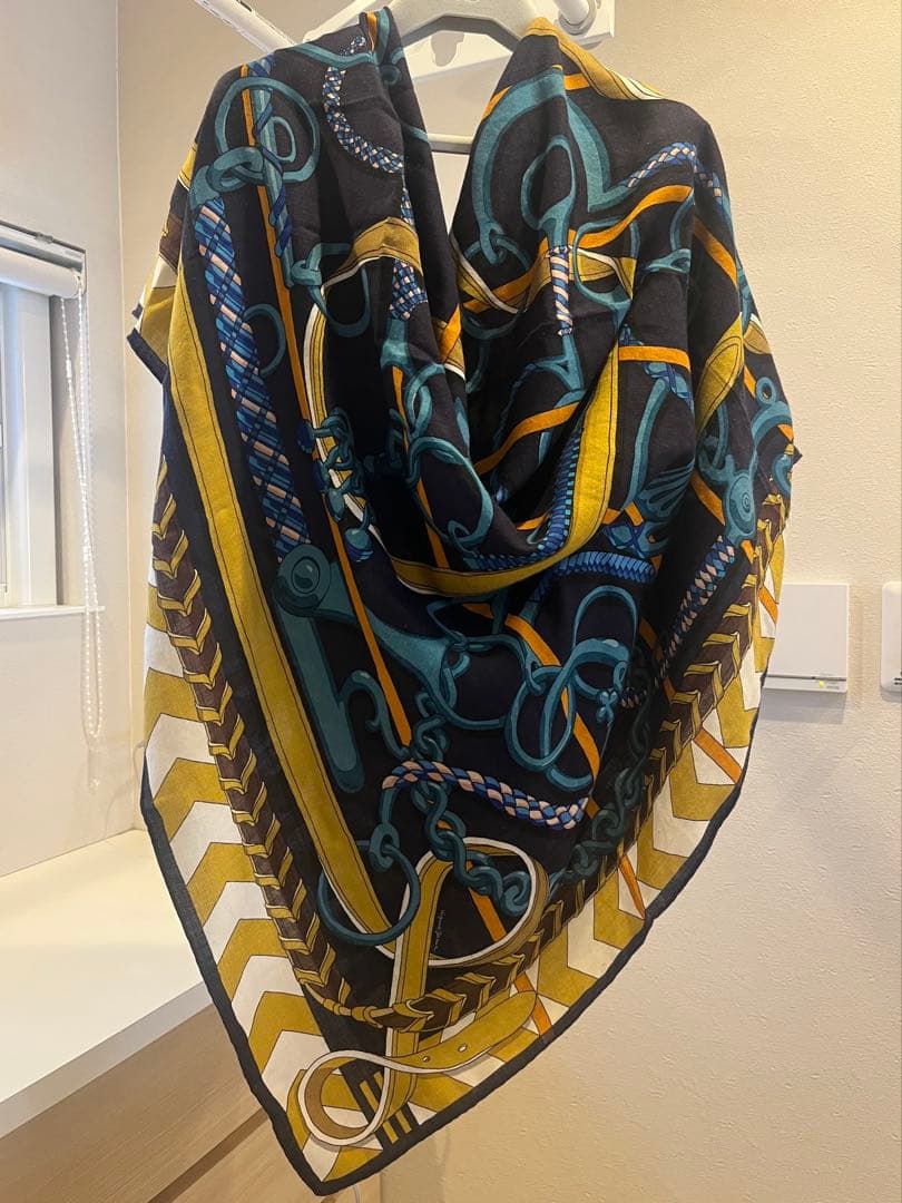 エルメス カシシル140 乗馬の装具一式 カシミヤシルク - メルカリ