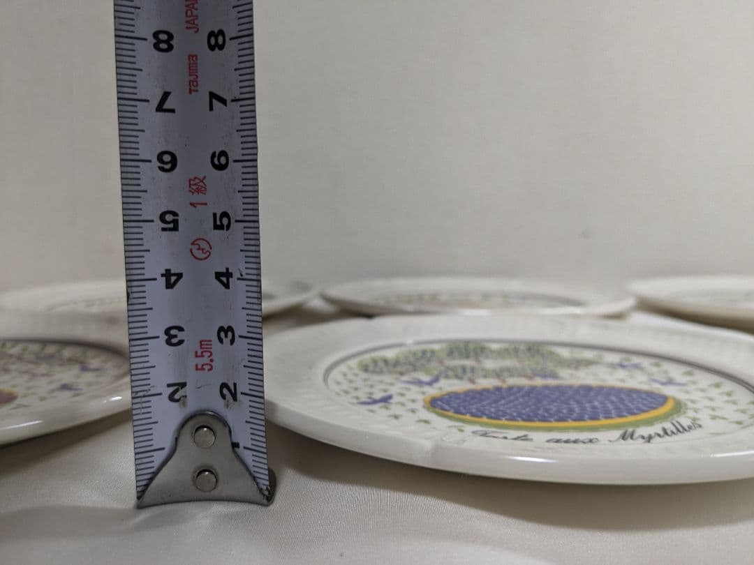 ジアン Gien フランス製 タルト柄 プレート 6枚セット