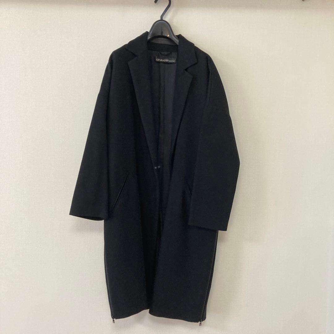 Deuxieme Classe 32PARADIS 黒 チェスターコート - メルカリ