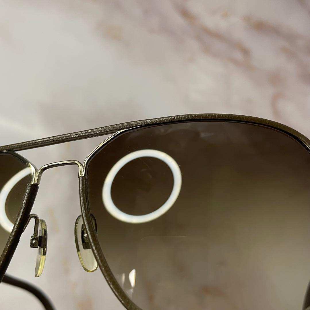 GUCCI グッチ ティアドロップ パイロット レザー Y2K サングラス レア