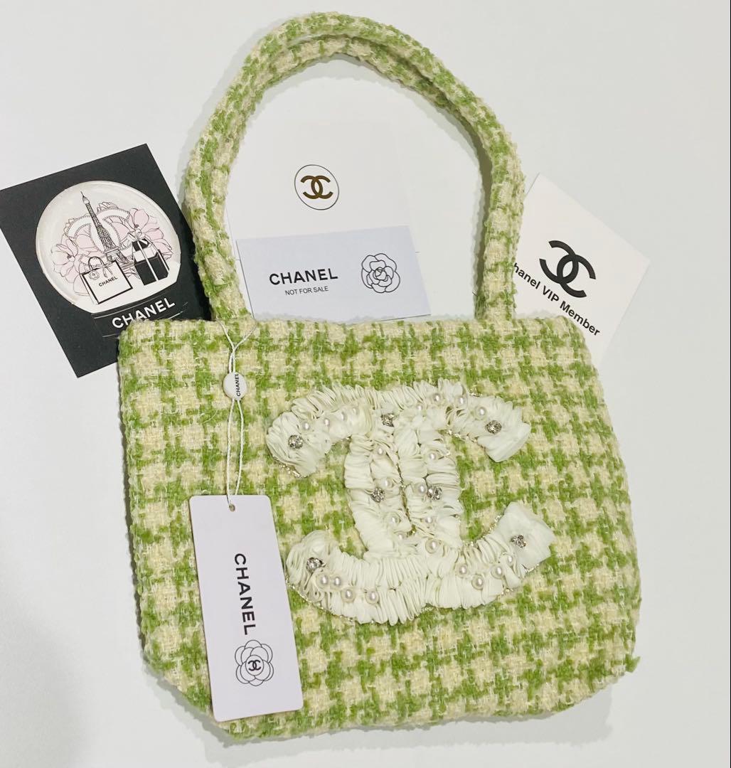 CHANEL トートバッグ フリル ビッグココ シャネルノベルティ