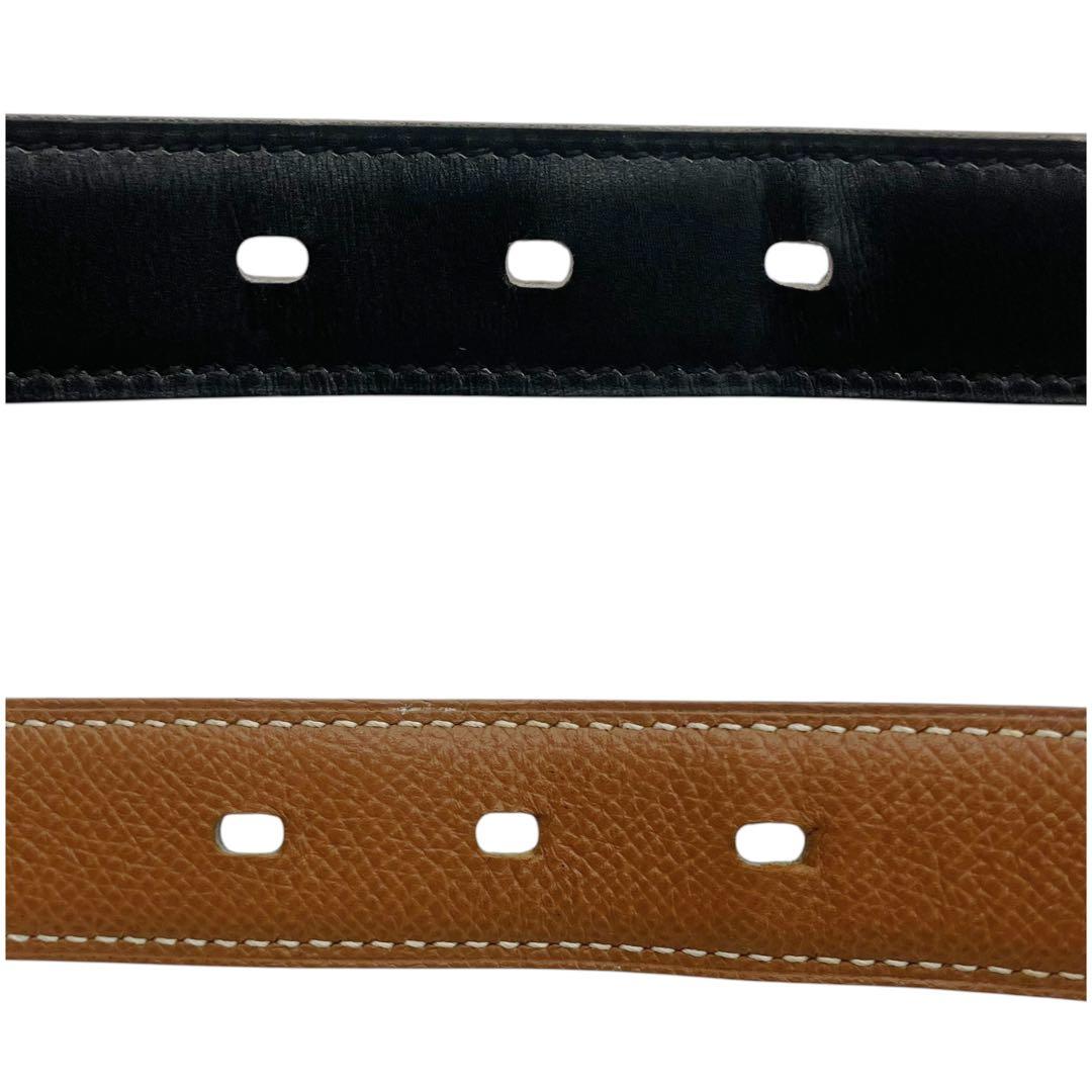 ⭐️美品⭐️ エルメス アピ ベルト 85 ブラック ブラウン ゴールド