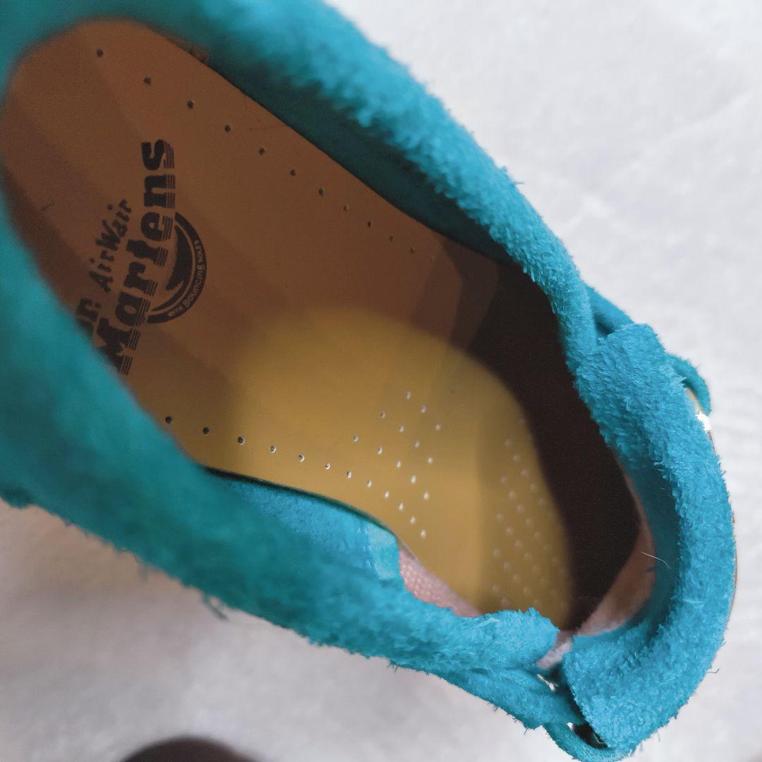 ドクターマーチン エイドリアン スナッフル ティールブルー スエード UK5