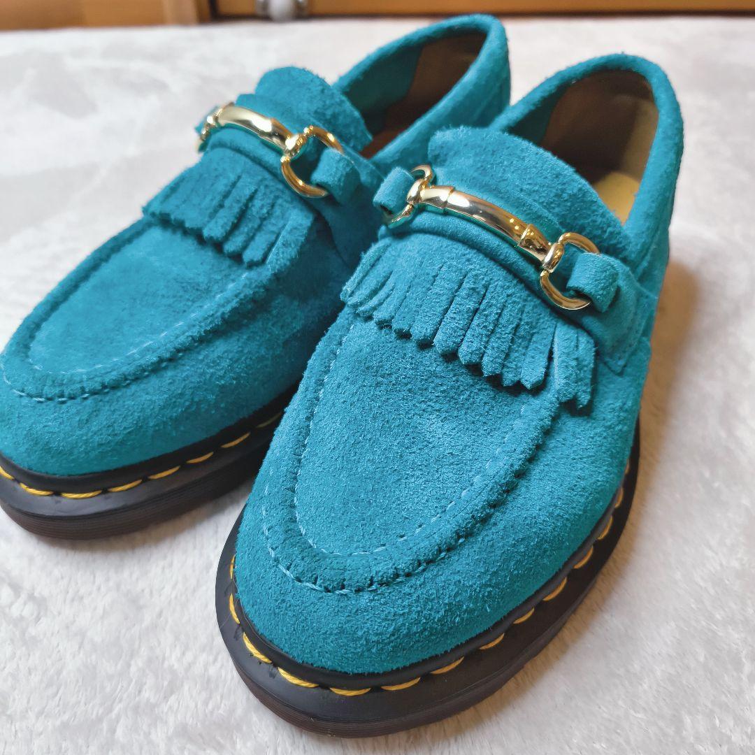 ドクターマーチン エイドリアン スナッフル ティールブルー スエード UK5