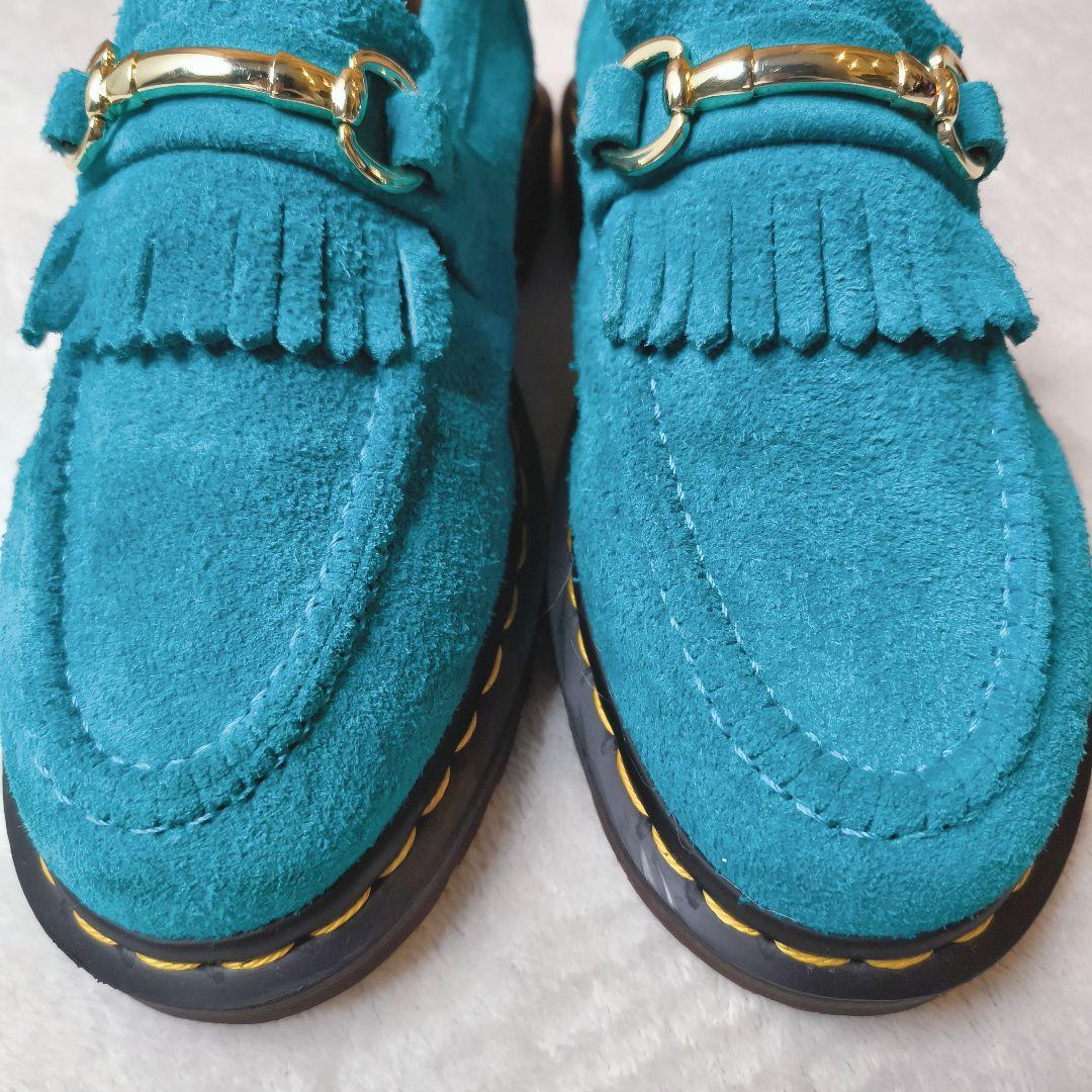 ドクターマーチン エイドリアン スナッフル ティールブルー スエード UK5