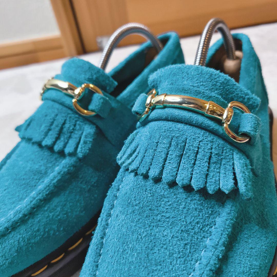 ドクターマーチン エイドリアン スナッフル ティールブルー スエード UK5