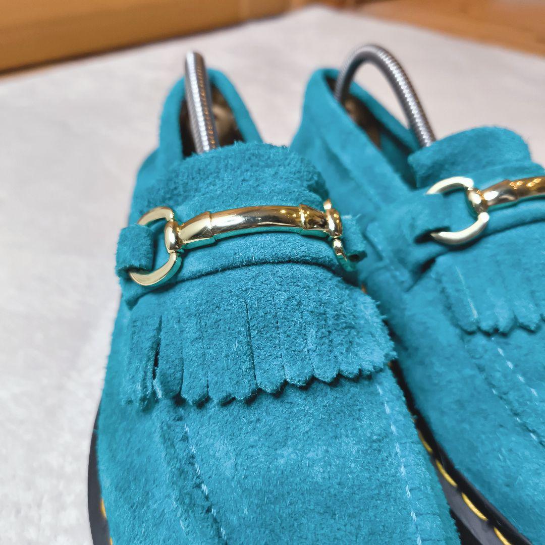 ドクターマーチン エイドリアン スナッフル ティールブルー スエード UK5