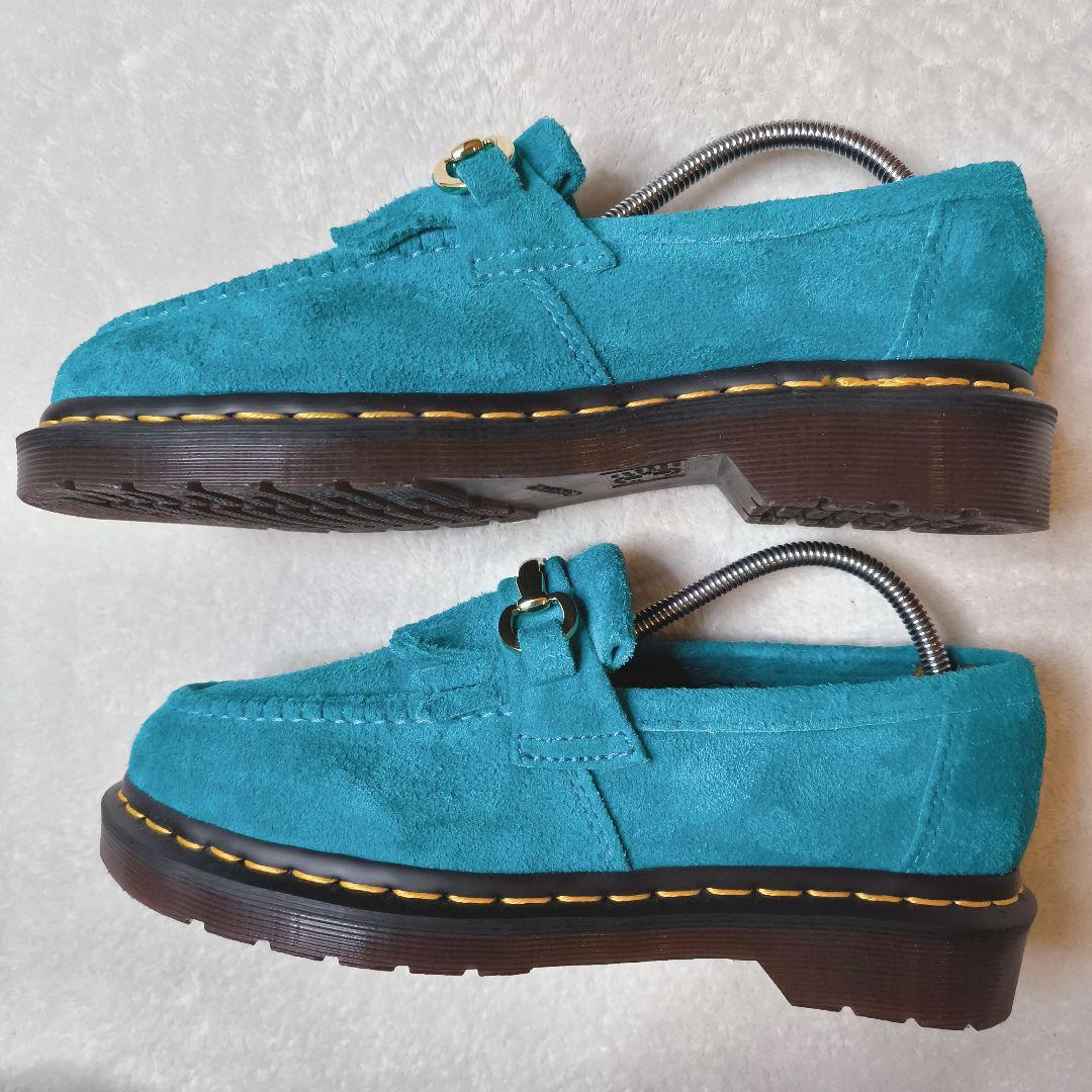 ドクターマーチン エイドリアン スナッフル ティールブルー スエード UK5