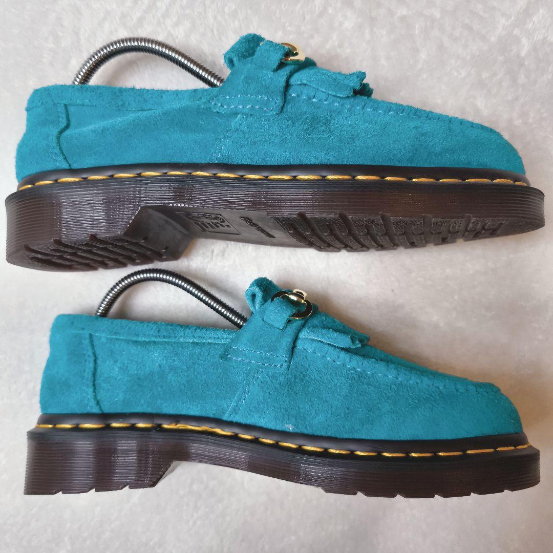 ドクターマーチン エイドリアン スナッフル ティールブルー スエード UK5