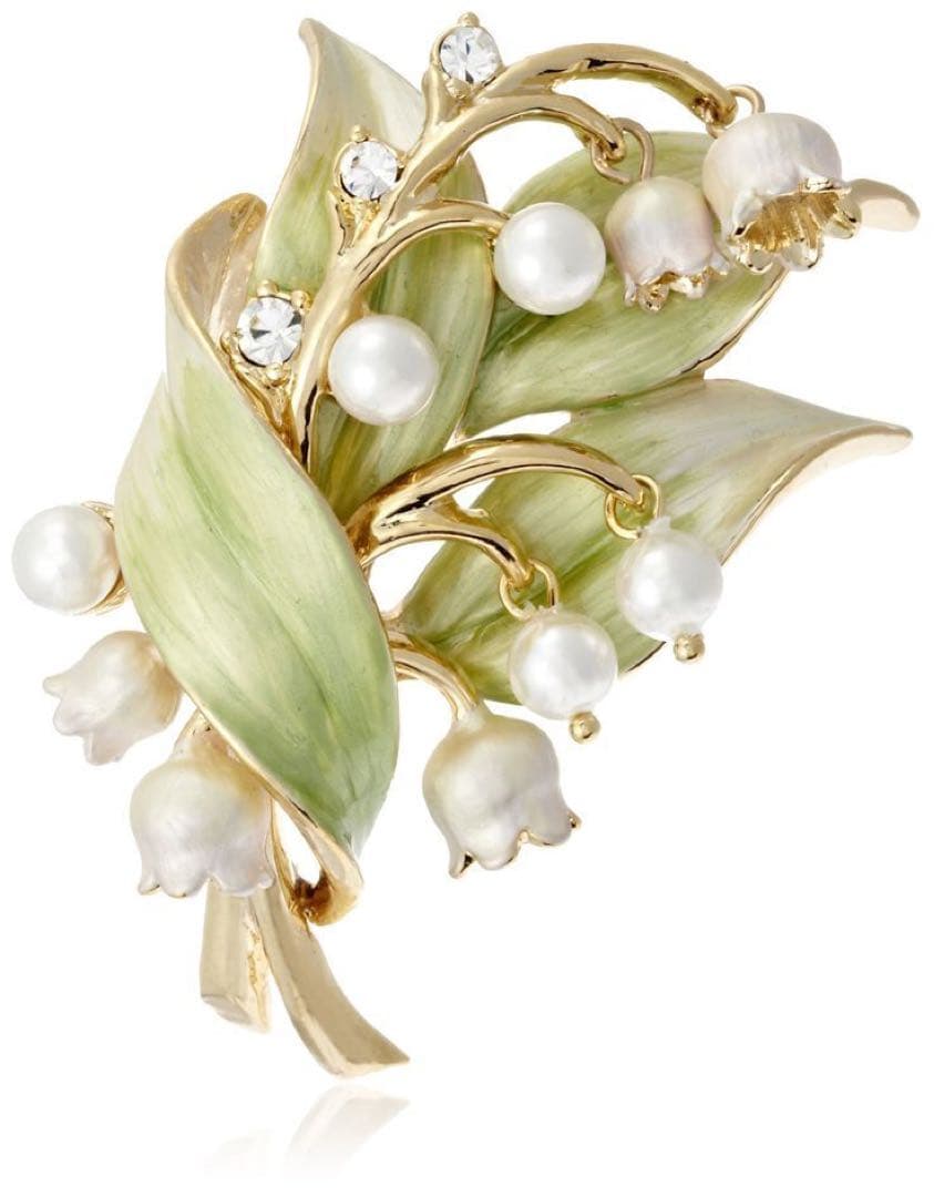 ヴァンドームブティック ブローチ スズラン すずらん 帯留め 代用