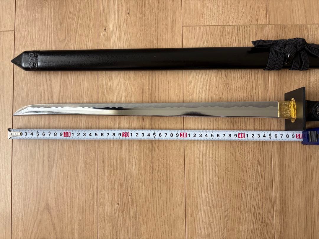 模造刀】波紋刃 黒鞘【忍者刀】