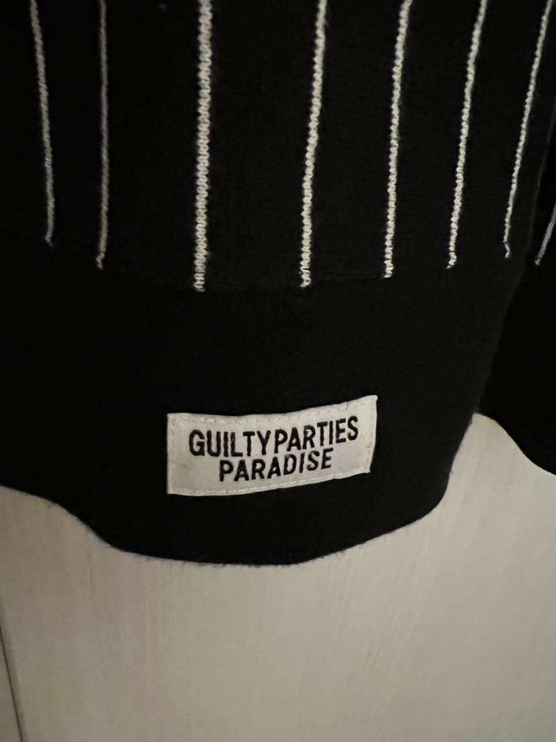 トップス WACKO MARIA STRIPE CREW NECK SWEAT SHIRT